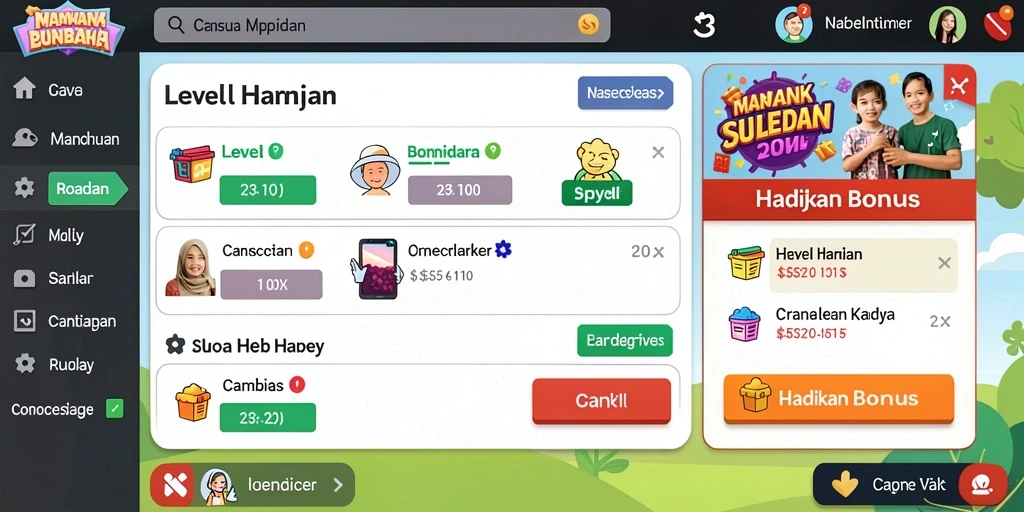 Karakter unik menambah keseruan permainan.