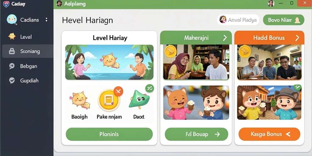Grafis ubin Mahjong yang detail dan menawan.