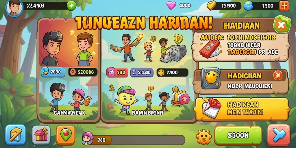 Fitur multiplayer yang memungkinkan bermain bersama teman.