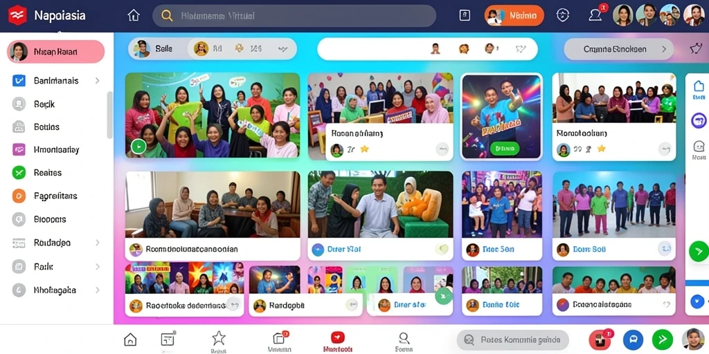 Tangkapan layar yang menunjukkan fitur sosial OCE69.