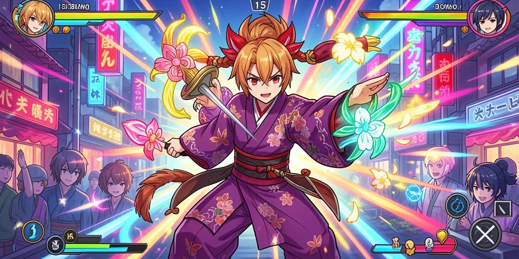 Menampilkan karakter unik yang bisa dipilih dalam game.